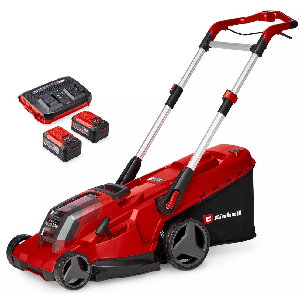 tagliaerba einhell a batteria rasarro 36/42 kit (2x5,2ah)