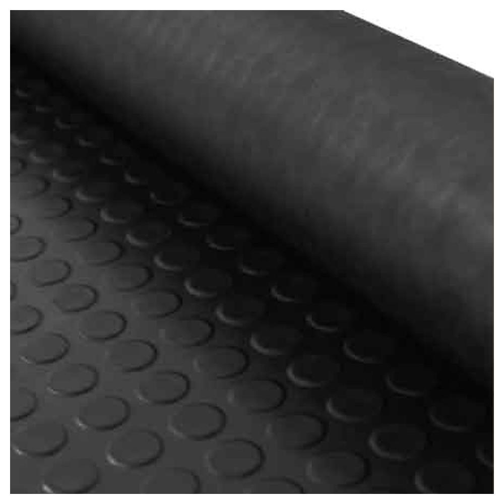 tappeto bollato in gomma cardinale h. 120 cm x 10 mt - spess. 3 mm - colore nero