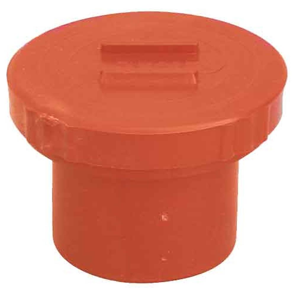 tappo a vite con guarnizione in pvc arancio