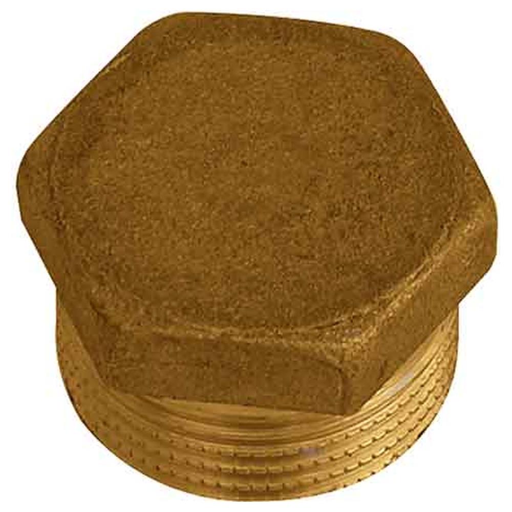 tappo maschio esagonale ottone giallo