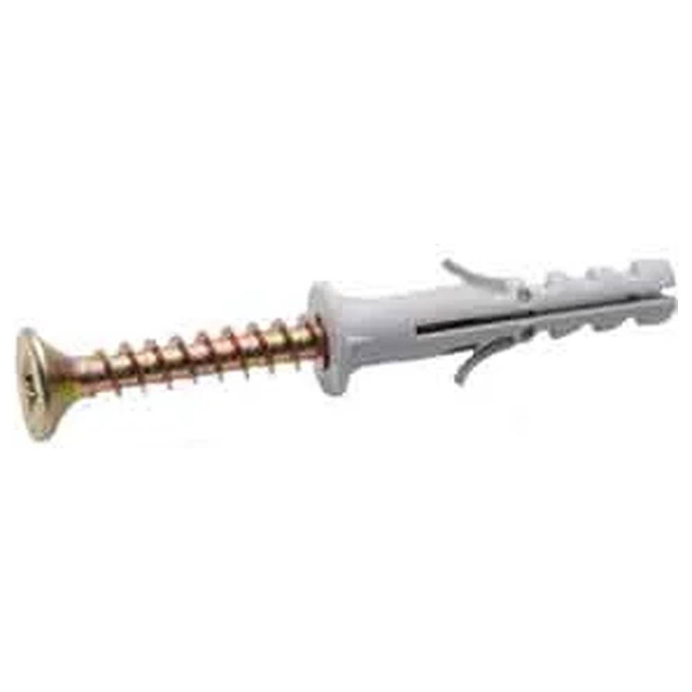 tassello a espansione con collarino in nylon  ø 6x30 mm - vite-screw 5,0x40 mm