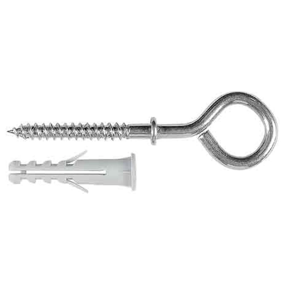 tassello con occhiolo chiuso 'mj01' ø 6x30 mm - vite 4,5x35 mm - confezione 10 pezzi