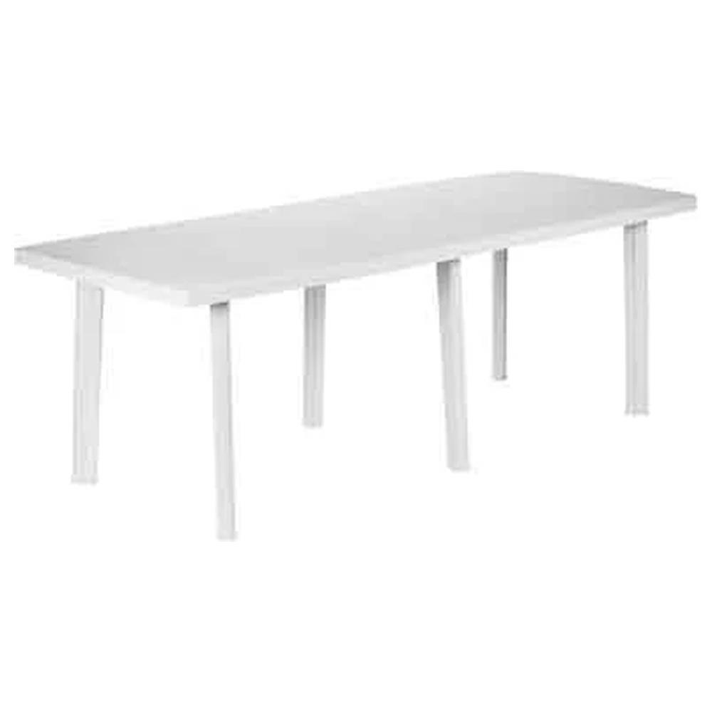 tavolo allungabile rettangolare trio cm 216x90x72h - colore bianco