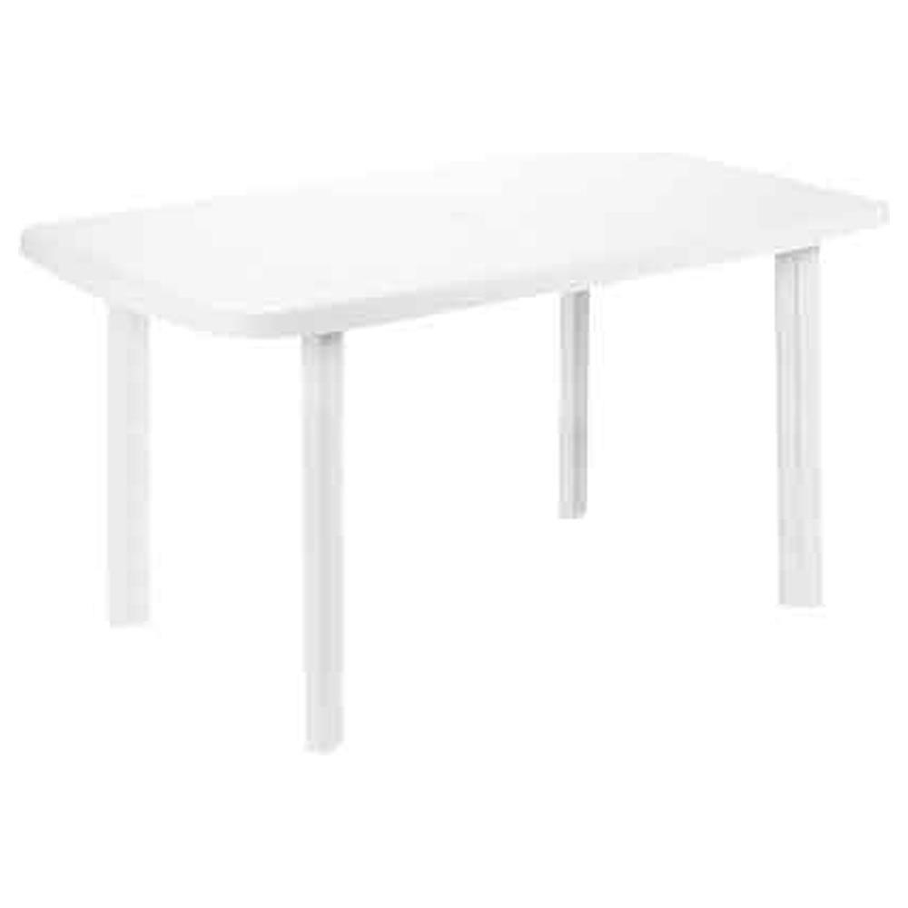 tavolo componibile ovale faro cm 137x85x72h - colore bianco