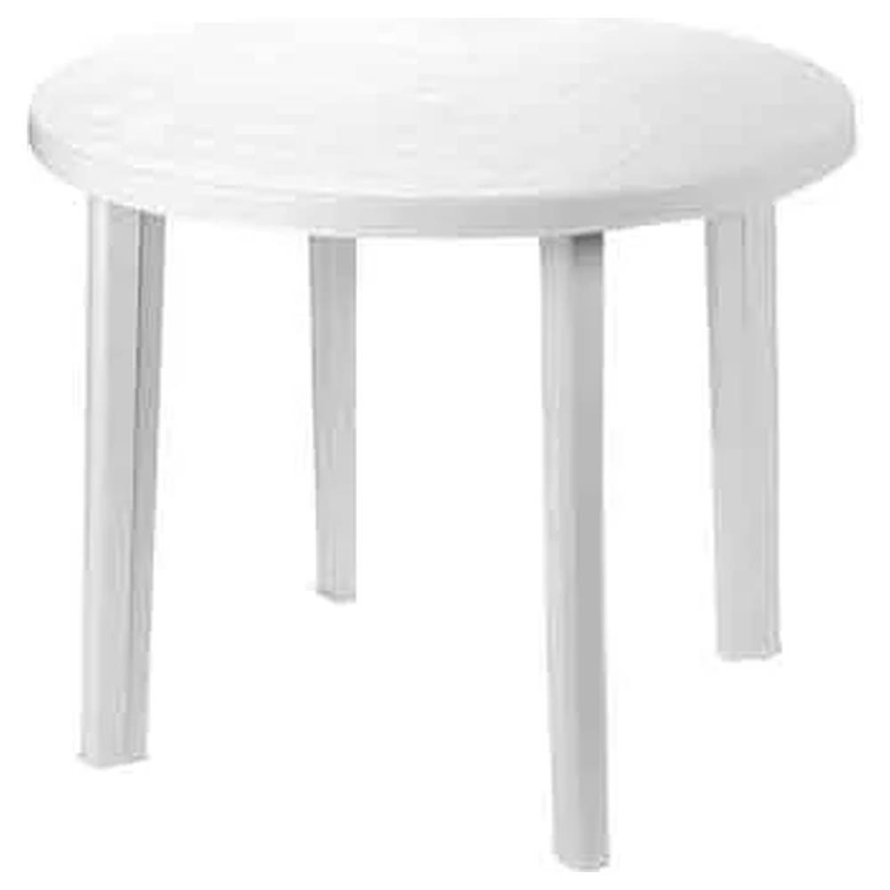 tavolo componibile rotondo ø 90x72h cm - colore bianco