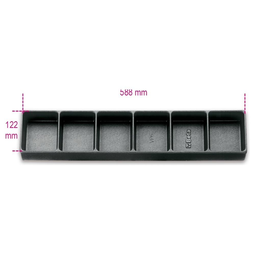 termoformato rigido in abs con 6 vaschette portaminuterie beta vp6