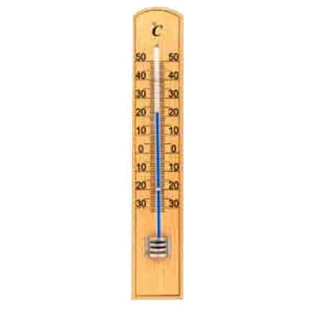 termometro per interno/esterno in legno 20 cm