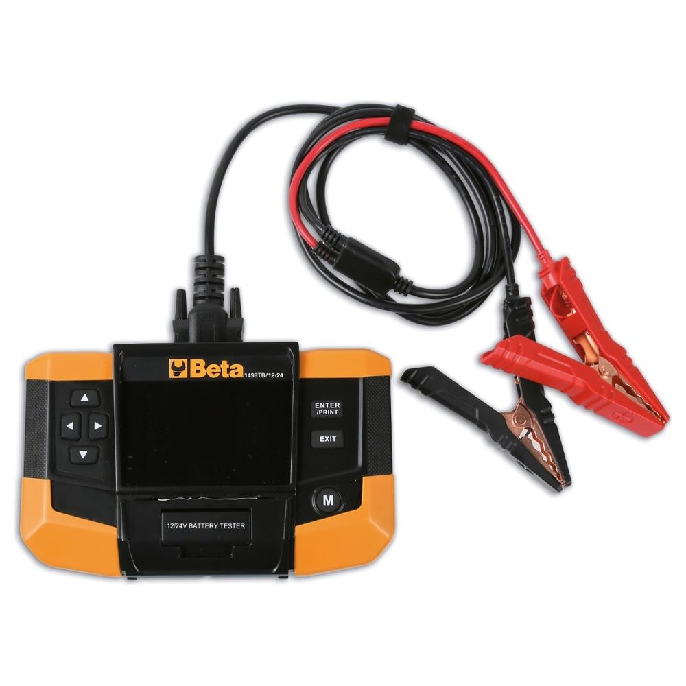 tester digitale per batterie 12-24v con stampante integrata beta 1498tb/12-24n