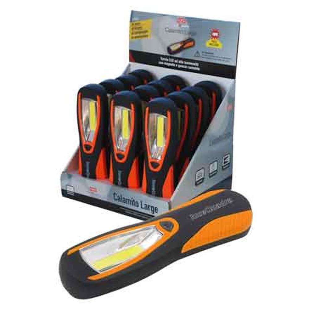 torcia a led 'calamito large' 200 lm - expo 12 pezzi