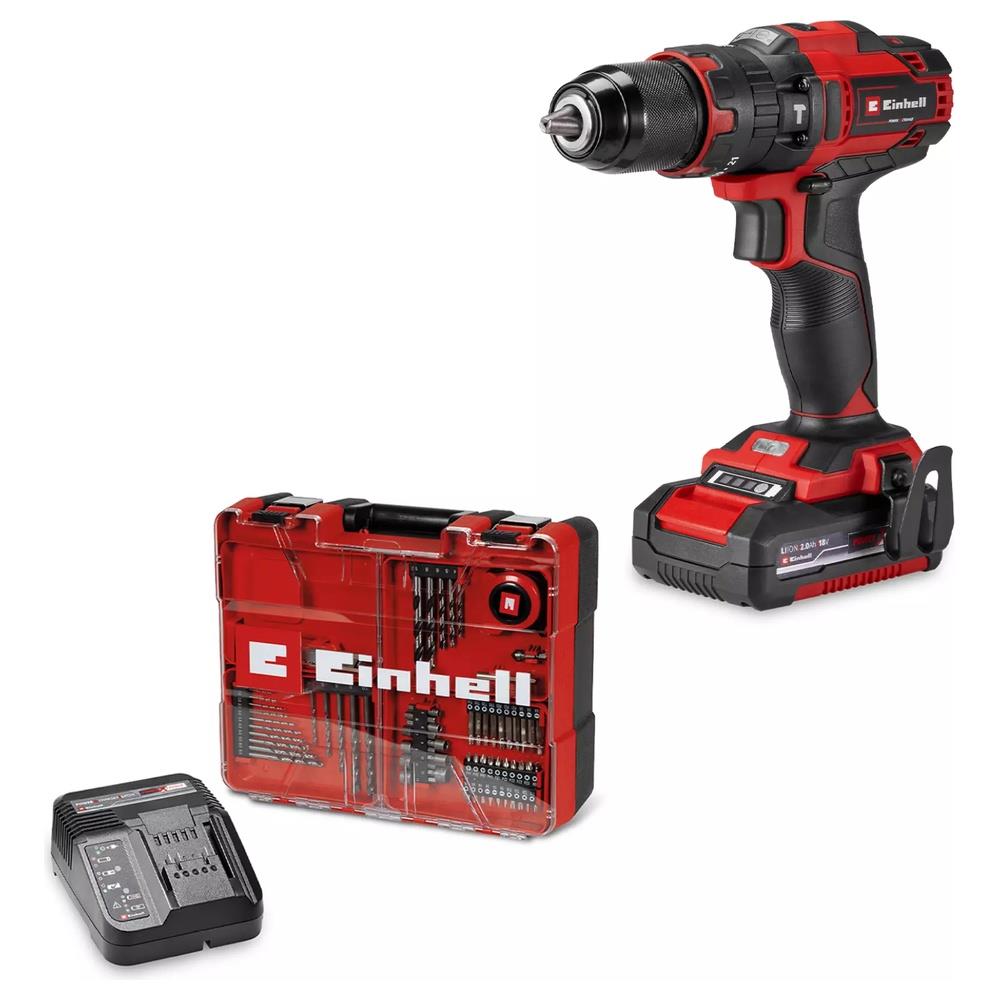 trapano einhell avvitatore a batteria te-cd 18/40 li-i +64 (1x2,0a