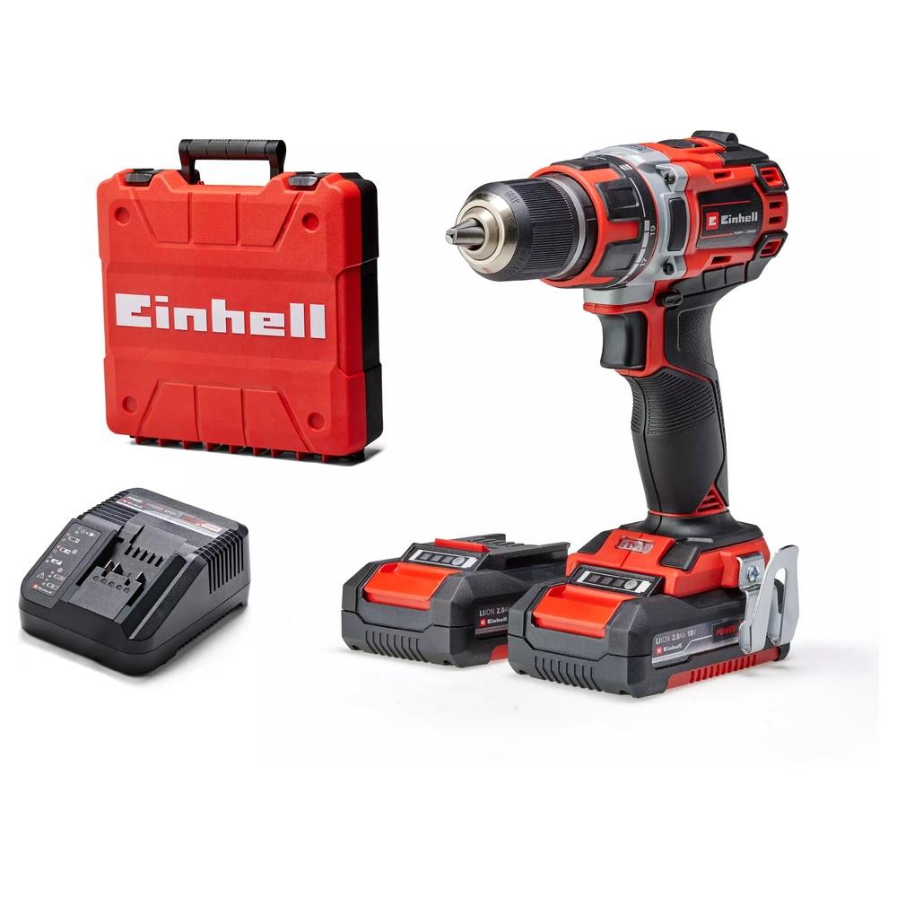 trapano einhell avvitatore a batteria tp-cd 18/50 li bl (2x2,0ah)