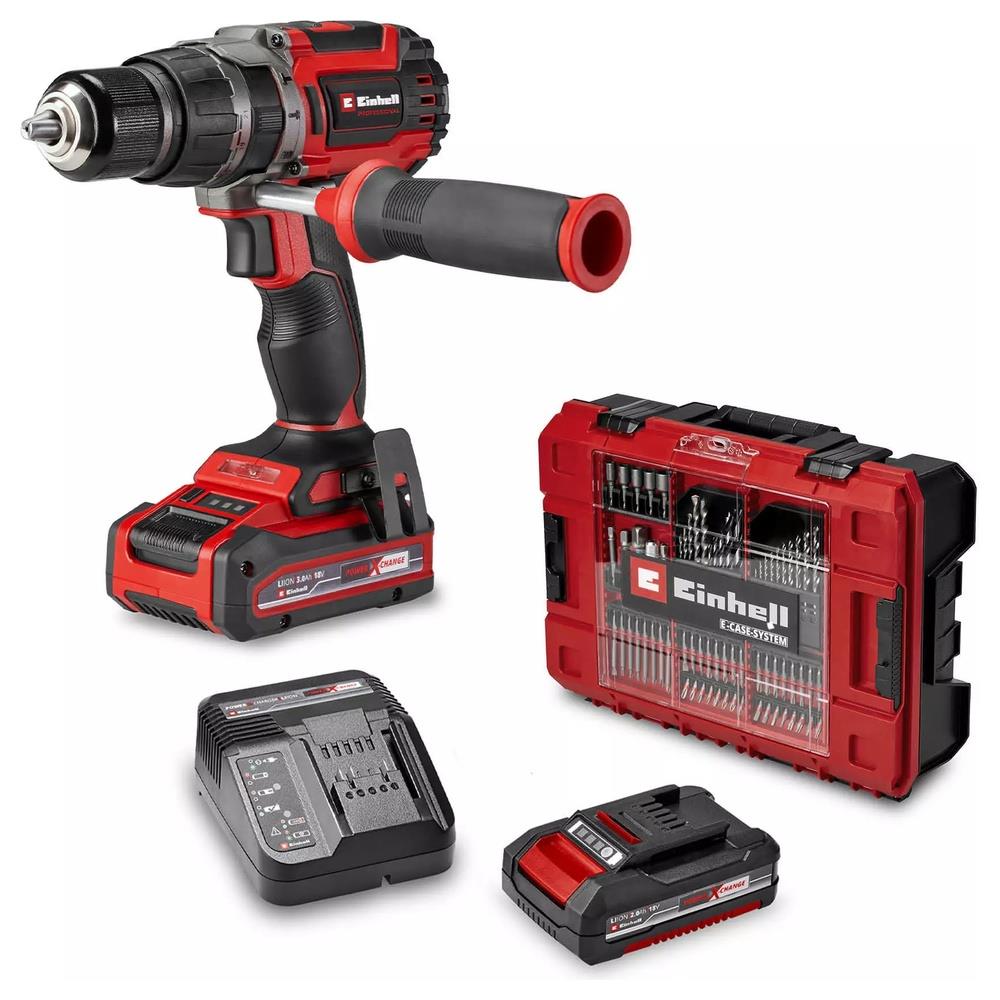 trapano einhell avvitatore a percussione a batteria tp-cd 18/70 li