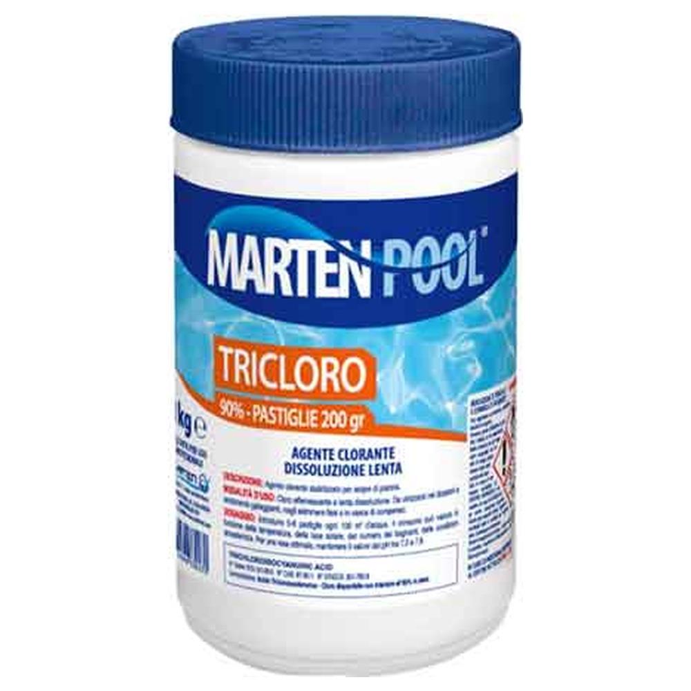 tricloro in pastiglie 200 gr - confezione 1 kg