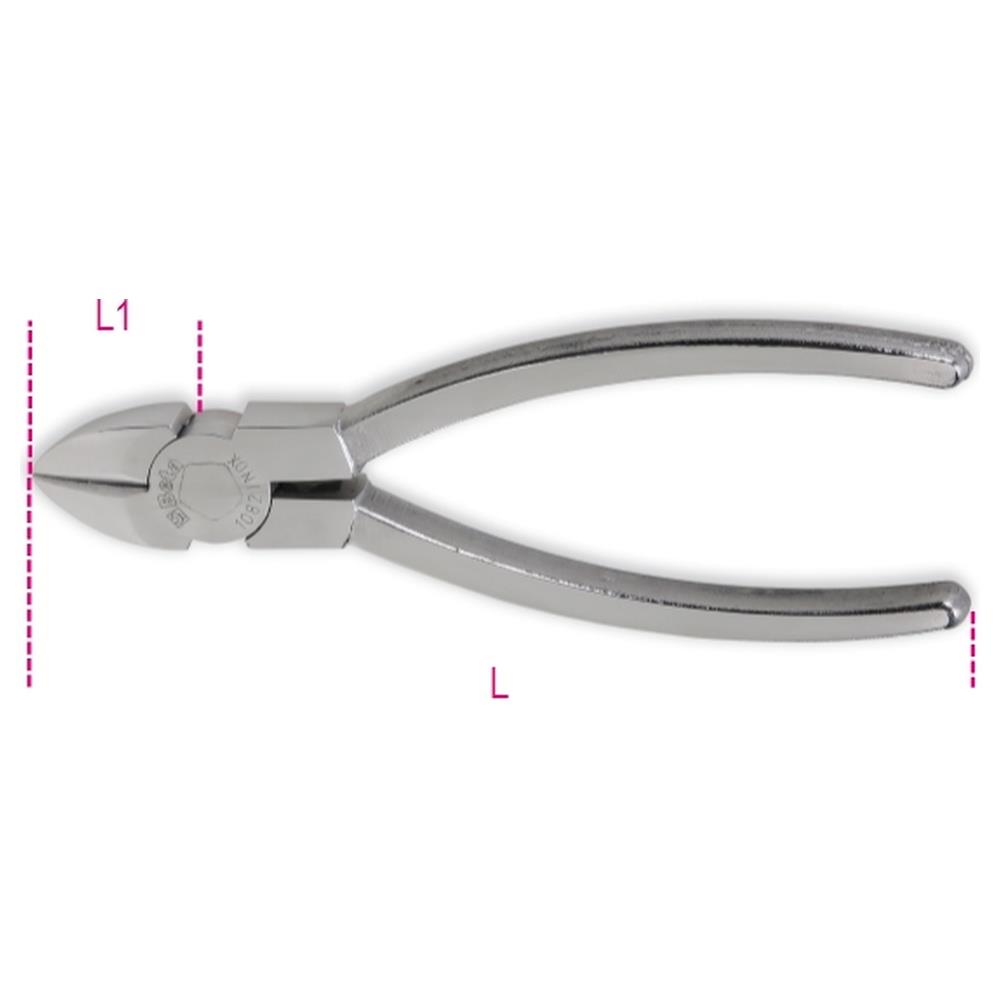 tronchesi a taglienti diagonali, in acciaio inossidabile betainox 1082inox