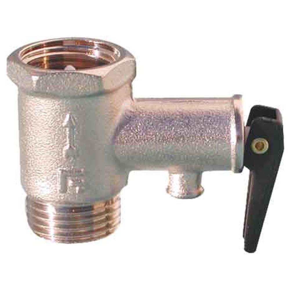 valvola di sicurezza scaldacqua con leva 1/2" m.f.