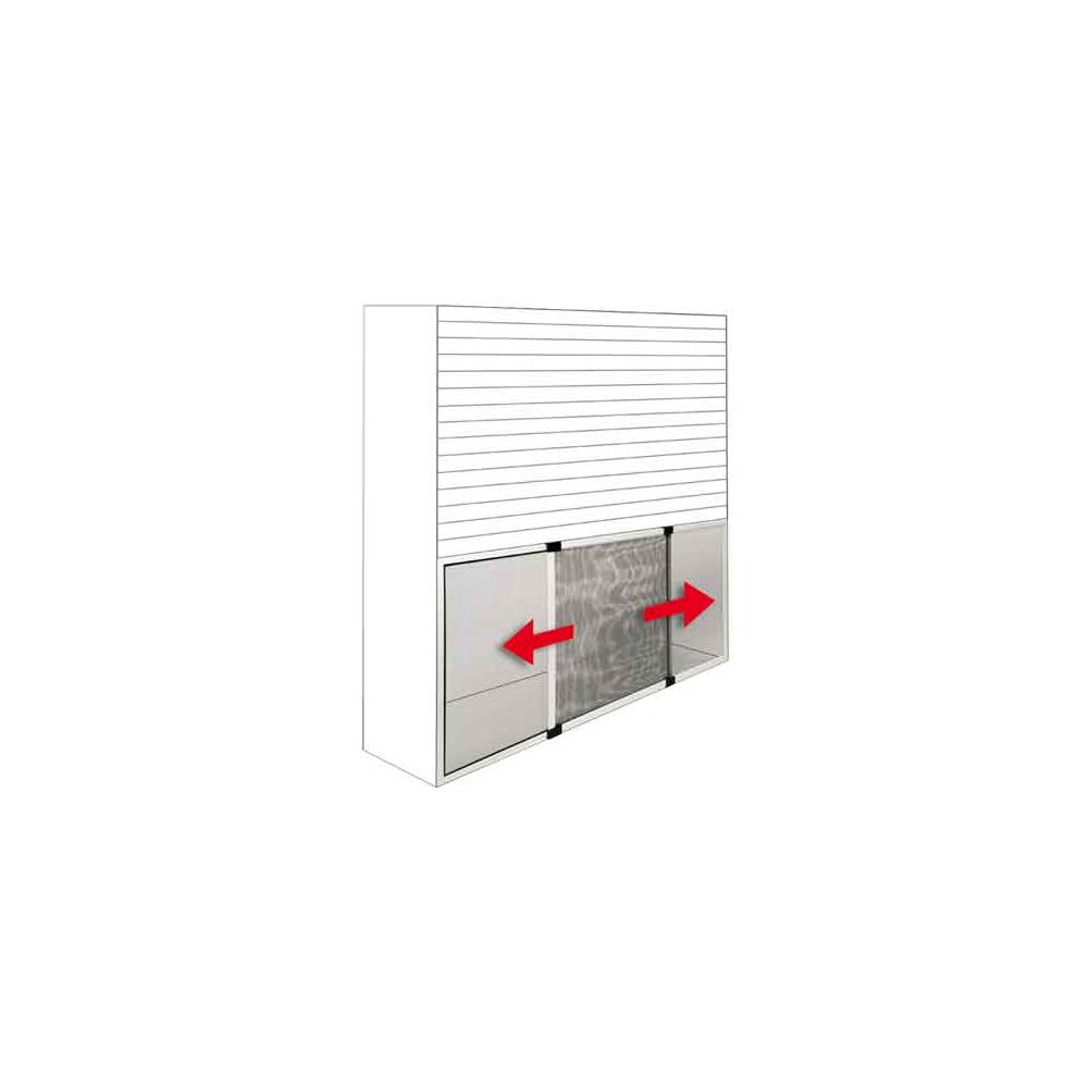 zanzariera a pannello estensibile 50x40 cm - colore bianco