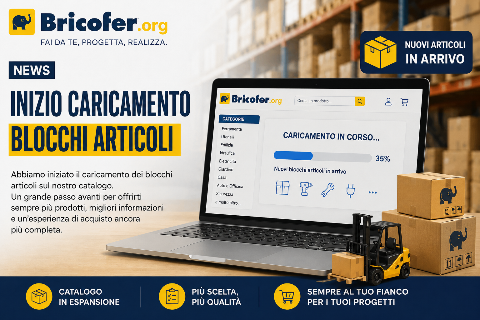 Caricamento dei Primi articoli in vendita